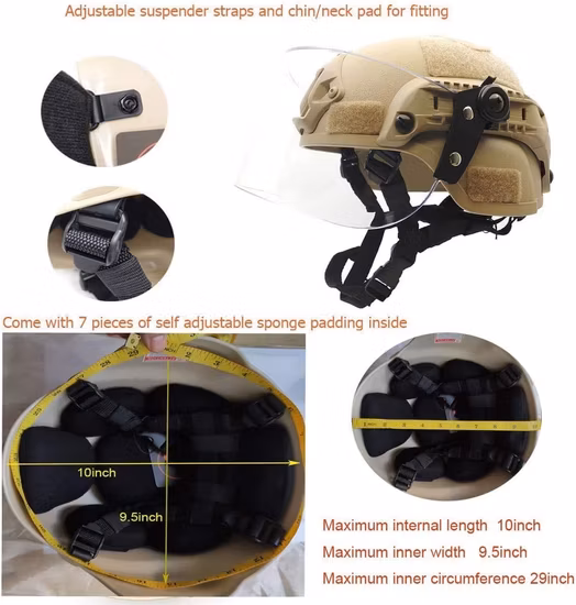 Police and Military Nij 0106.01 Level Iiia Military Helmet Bulletproof